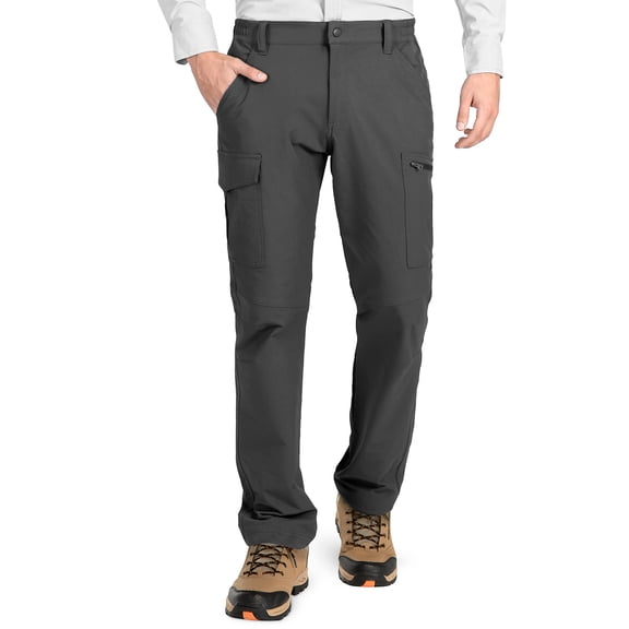 33,000ft Men's Cargo Work Pants Water Resistant Lightweight Ripstop Hiking Pants with 6 Pocket