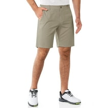 33,000ft Men's Golf Shorts 9" Dry Fit and UPF 50+ Lightweight Stretch Golf Shorts with Pockets Taupe 34W