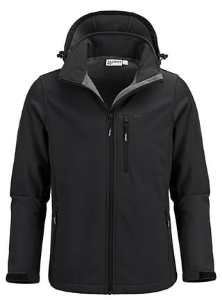 CQR Men's Full-Zip Tactical Jacket, Soft Warm Military Winter Fleece  Jackets, Outdoor Windproof Coats with Zipper Pockets, Grid Fleece Black,  Large at  Men's Clothing store