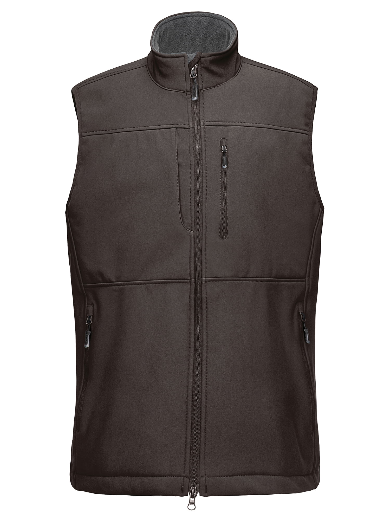 33,000ft Men's Lightweight Softshell Vest, Windproof, Fleece Lined, 7 ...