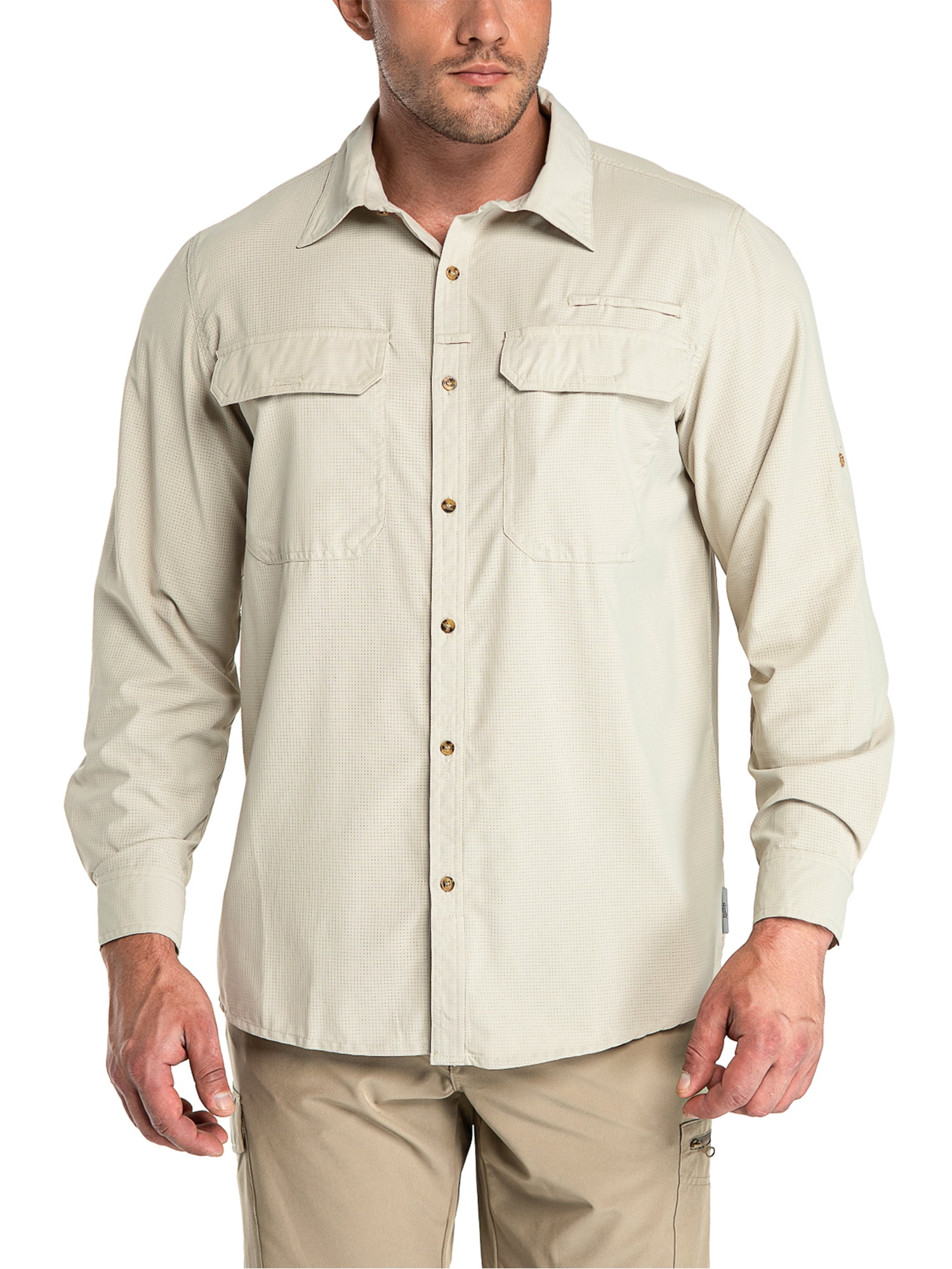 33,000ft Men's Long Sleeve Sun Protection Shirt UPF 50+ UV Quick