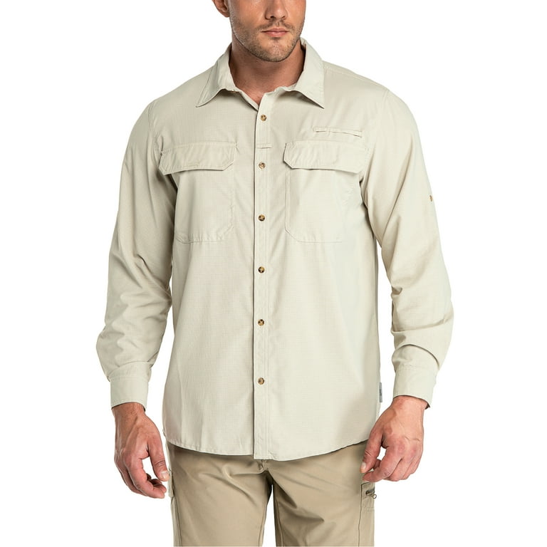 33,000ft Men's Long Sleeve Sun Protection Shirt UPF 52+ UV Quick