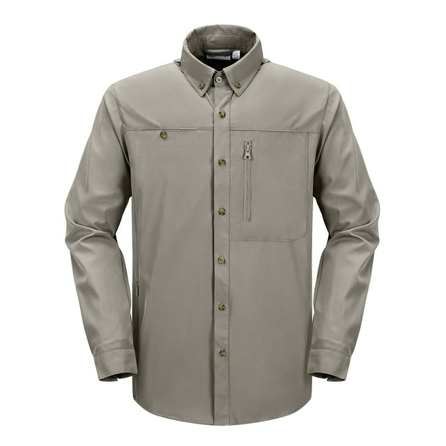 33,000ft Men's UPF 50+ UV Protection Long Sleeve Hiking Shirts