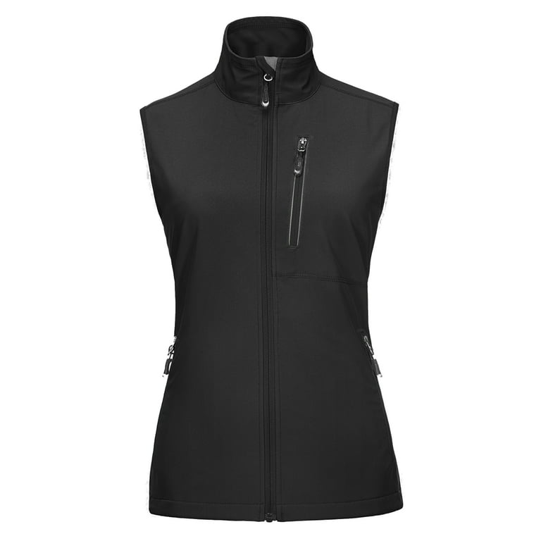 33,000ft Women's Lightweight Running Vest Outerwear with Pockets, Windproof  Sleeveless Jacket for Golf Hiking Travel 