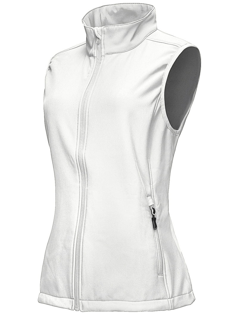 ベスト・ジレ FAY Women Vests NMWC1505940 XAXB001 White 33,000ft Women's Windbreaker Softshell Vest, Fleece Lined