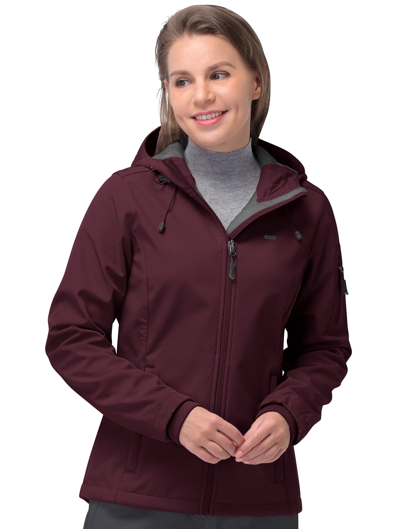 The North Face Women's Softshell Fleece Lined Hooded Jacket Size XS-Black