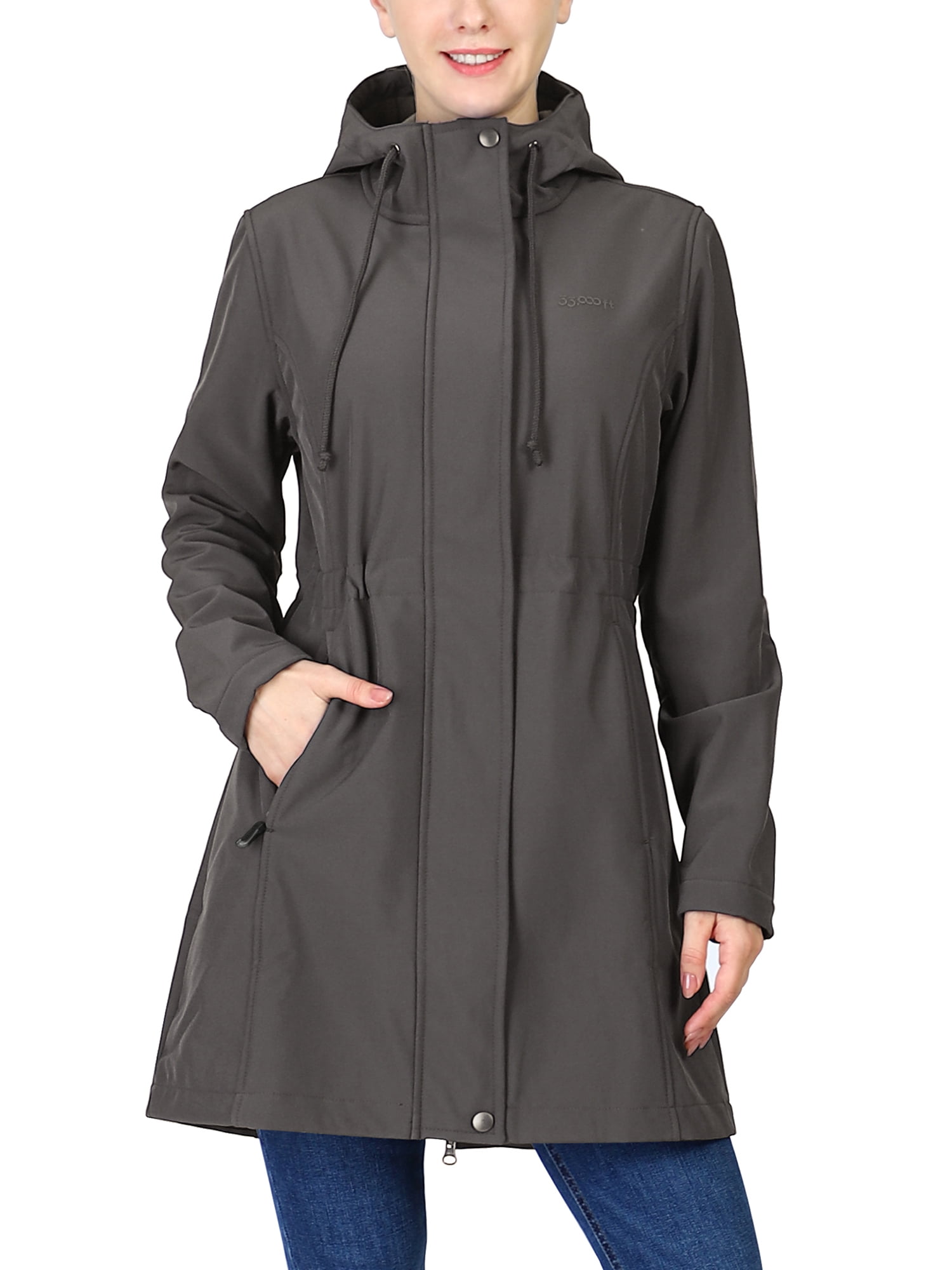 33,000ft Women's Softshell Windproof Waterproof Jacket with Hood ...