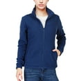 thumbnail image 1 of 33,000ft Women's Zip Up Fleece Jacket, Long Sleeve Warm Soft Polar Lightweight Coat with Pockets for Winter Blue Small, 1 of 7