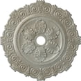 thumbnail image 1 of 33 1/4"OD x 3 5/8"ID x 1"P Scroll Medallion (Fits Canopies up to 3 5/8"), Hand-Painted Flash Gold, 1 of 6