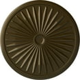 thumbnail image 1 of 33 1/8"OD x 3 1/2"ID x 1 3/8"P Leandros Ceiling Medallion (Fits Canopies up to 5"), Hand-Painted Brass, 1 of 6