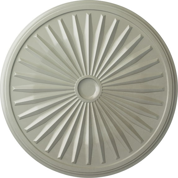33 1/8"OD x 3 1/2"ID x 1 3/8"P Leandros Ceiling Medallion (Fits Canopies up to 5"), Hand-Painted Flash Copper