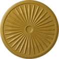 thumbnail image 1 of 33 1/8"OD x 3 1/2"ID x 1 3/8"P Leandros Ceiling Medallion (Fits Canopies up to 5"), Hand-Painted Iridescent Gold, 1 of 6