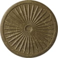 thumbnail image 1 of 33 1/8"OD x 3 1/2"ID x 1 3/8"P Leandros Ceiling Medallion (Fits Canopies up to 5"), Hand-Painted Mississippi Mud Crackle, 1 of 6