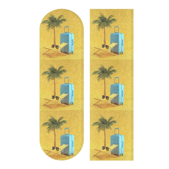 33.1" x 9.1" Skateboard Grip Tape Diamond Grit Surface, Heavy-Duty PVC Backing Non Slip Ease to Apply Suitcase and Beach Chair