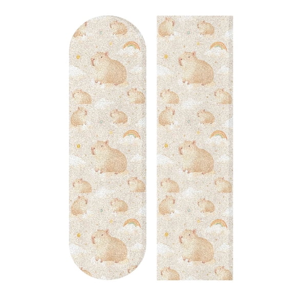 33.1" x 9.1" Tape Skateboard Scooter Grip Tape Skateboard Griptape Sheet Capybara Pattern