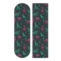 33.1" x 9.1" Tape Skateboard Scooter Grip Tape Skateboard Griptape Sheet Cute Green Dinosaurs