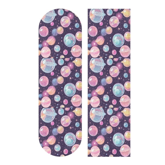 33.1" x 9.1" Tape Skateboard Scooter Grip Tape Skateboard Griptape Sheet Floating Bubbles Pattern