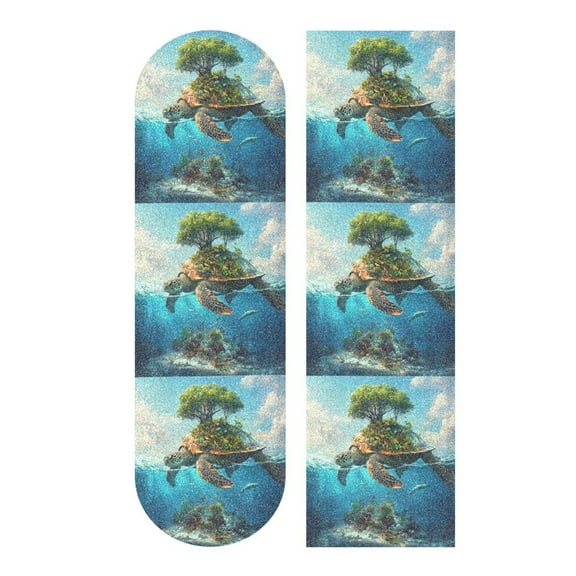 33.1" x 9.1" Tape Skateboard Scooter Grip Tape Skateboard Griptape Sheet Sea Turtle Carrying Island