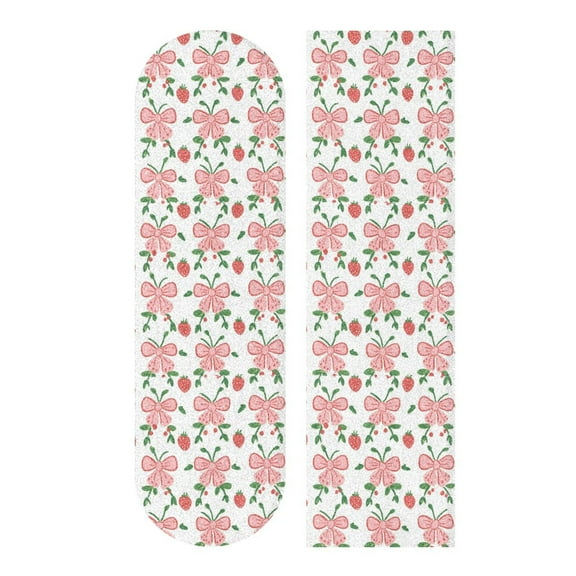 33.1" x 9.1" Tape Skateboard Scooter Grip Tape Skateboard Griptape Sheet Strawberry Bow Pattern