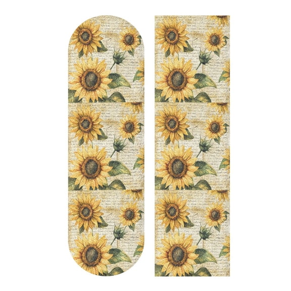 33.1" x 9.1" Tape Skateboard Scooter Grip Tape Skateboard Griptape Sheet Vintage Sunflowers