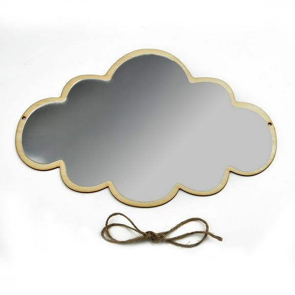 33*23Cm Mirror Ornaments Mirror Cloud Korean Style Plywood Small Wear-Resistance 1X Cloud Shape Cute Decoration