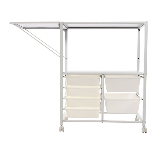 33.26in Height Storage Shelf, 2-Tier Organizer Shelf, Freestanding Space Saver Storage Shelf for Bathrooms, Bedrooms, Living Rooms, Toilets, Offices, Balconies