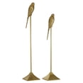 thumbnail image 1 of 33", 28"H Gold Aluminum Bird Sculpture, by DecMode (2 Count), 1 of 10