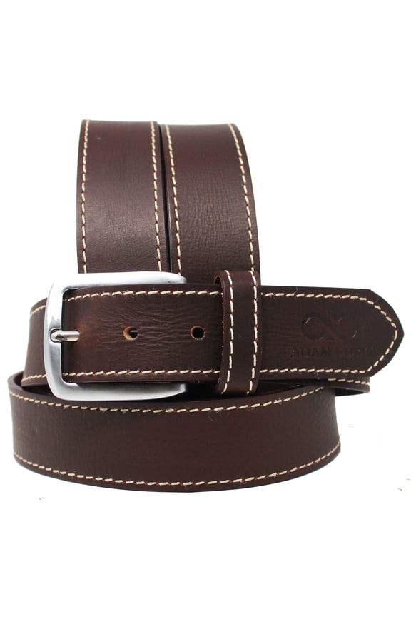 33-34 Adam Burk 100% Cow Leather Mens Casual Belt Brown Holster 26AB04
