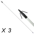 thumbnail image 1 of 33.5" Archery Bow Fishing Fish Hunting Arrow head with Black Torpedo Tip x 3, 1 of 1