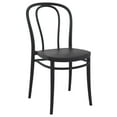 thumbnail image 1 of 33.5" Black Stackable Patio Armless Dining Chair, 1 of 8