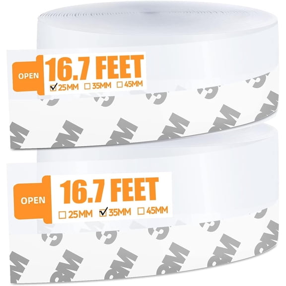 33.5 Ft Weather Stripping Door Seal Strip, Silicone Tape for Draft Stopper, Self Adhesive Shower Door Bottom Seal and Insulation Strip for Door Frame, Windows and Glass Gaps (Transparent, 25+35mm)