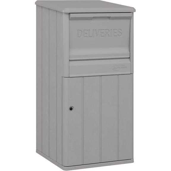 33.5-Gallon Capacity Package Delivery Box, Parcel Drop Box with Lock, Weather Resistant Outdoor Storage Solution for Secure Package Deliveries, Made in USA
