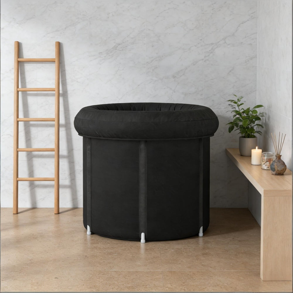 33.5 Inch Inflatable Ice Bath Tub with Thermal Cover for Cold Therapy