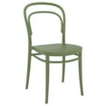 thumbnail image 1 of Luxury Commercial Living 33.5" Olive Green Patio Armless Stackable Dining Chair, 1 of 7