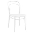 thumbnail image 1 of 33.5" White Patio Armless Stackable Dining Chair, 1 of 8