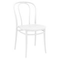 thumbnail image 1 of Luxury Commercial Living 33.5" White Stackable Patio Armless Dining Chair, 1 of 8