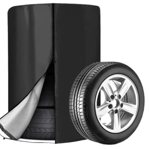 33.5"x47.2" 420D Waterproof Tire Storage Bag, UV-Resistant Tire Cover for Car, Truck, SUV, RV, Holds 4 Tires,1 Pack