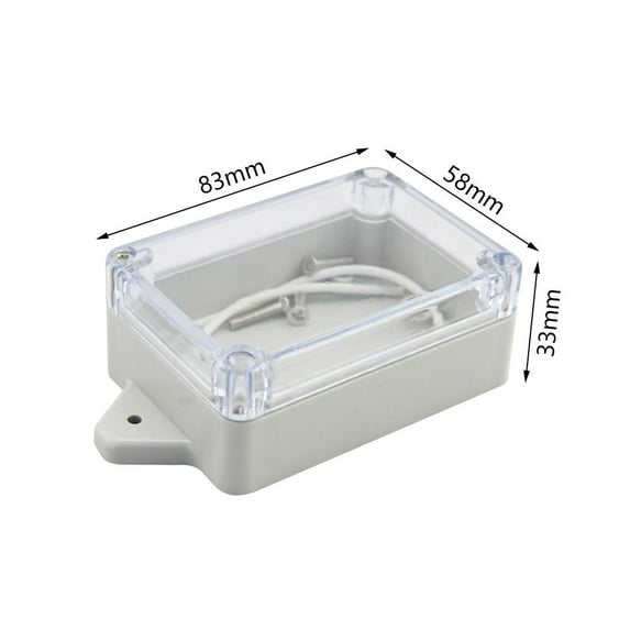 33*58*83mm Enclosure Electronic Transparent Cover Instrument Housing Case Outdoor Accessories Electrical Project Boxes Plastic Junction Box