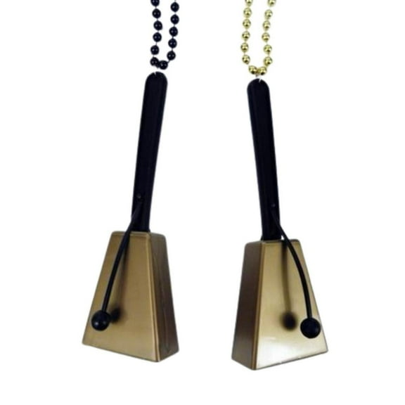 33" 7.5mm Gold Noisemaker Black or Gold Beads (Dozen)