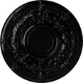 thumbnail image 1 of 33 7/8"OD x 1 3/8"P Dauphine Ceiling Medallion (Fits Canopies up to 13 1/4"), Hand-Painted Black Pearl, 1 of 6