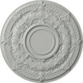 thumbnail image 1 of 33 7/8"OD x 1 3/8"P Dauphine Ceiling Medallion (Fits Canopies up to 13 1/4"), Hand-Painted Frost, 1 of 6