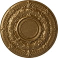 thumbnail image 1 of 33 7/8"OD x 1 3/8"P Dauphine Ceiling Medallion (Fits Canopies up to 13 1/4"), Hand-Painted Pale Gold, 1 of 6