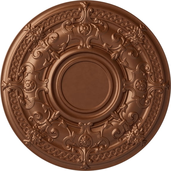 33 7/8"OD x 1 3/8"P Dauphine Ceiling Medallion Polished Copper Finished