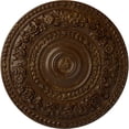 thumbnail image 1 of 33 7/8"OD x 2 3/8"P Rose Ceiling Medallion (Fits Canopies up to 13 1/2"), Hand-Painted Root Beer Crackle, 1 of 5