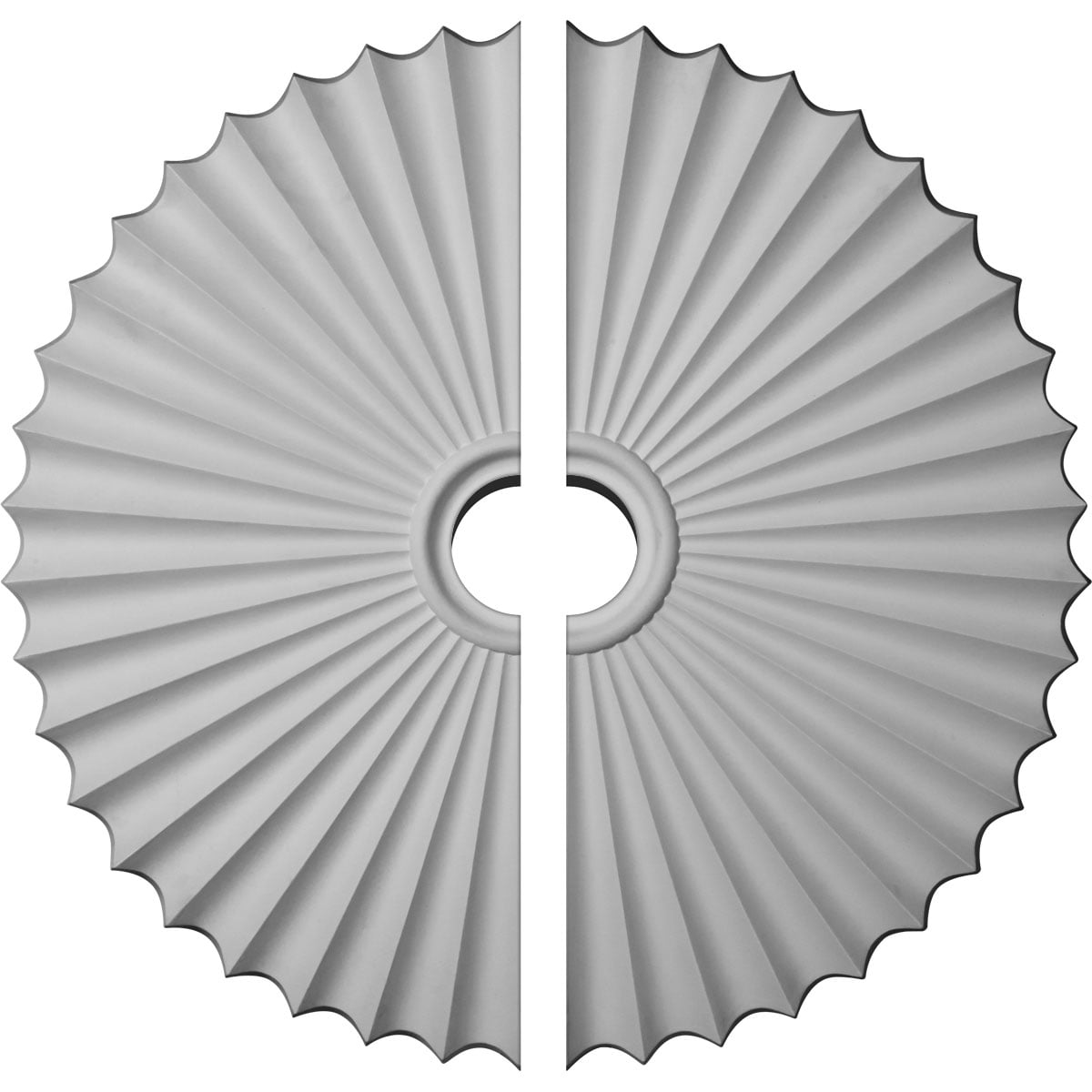 Primed White Urethane Circular Ceiling Medallion
