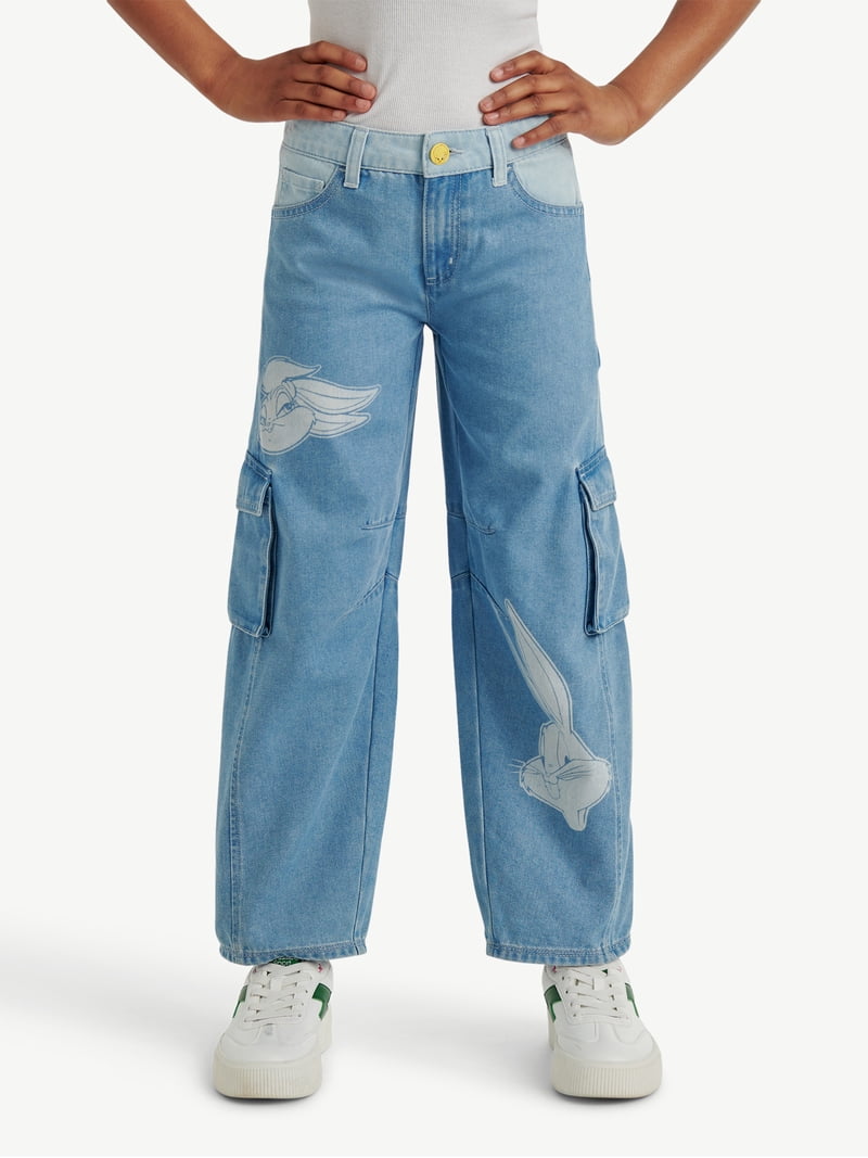 Justice x Looney Tunes Jean, Sizes 6-18, Slim & Plus - Walmart.com