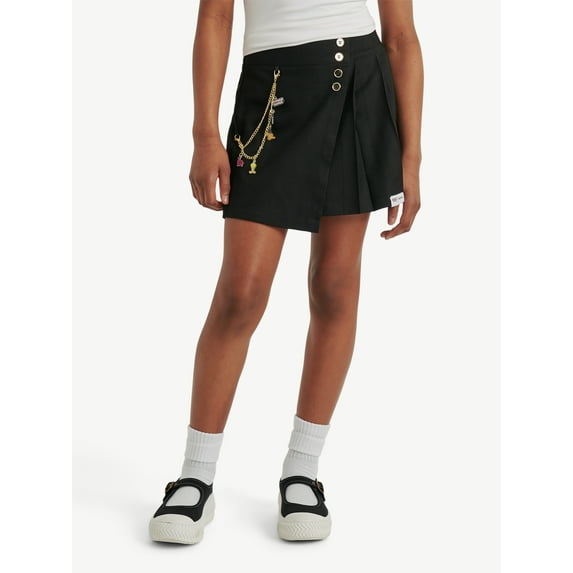 Justice Girls Collab Asymm Pleated Skirt, Sizes XS - XLP