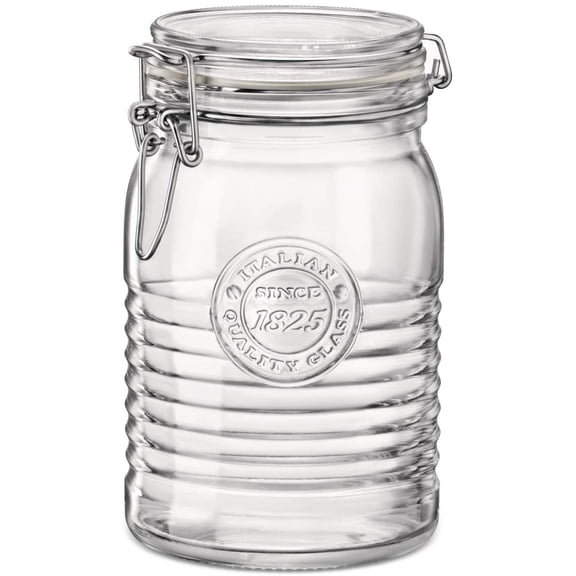 33.75 - Oz. Clear Jar With Swing Top, Set of 6