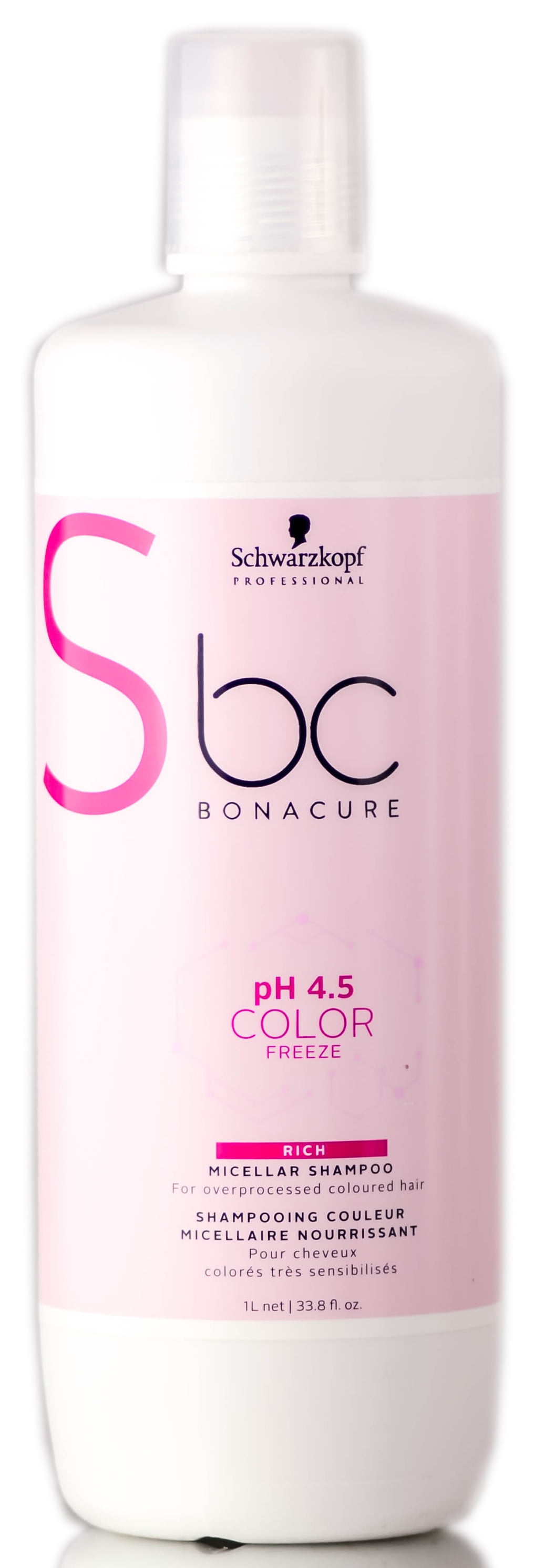 33.8 oz , Schwarzkopf BC pH 4.5 Bonacure Color Freeze Micellar Shampoo ...