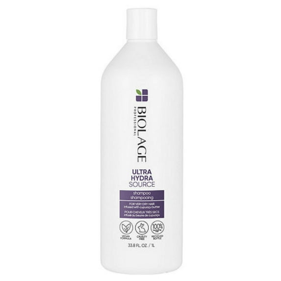 33.8 oz / liter , Matrix Biolage ULTRA HYDRA SOURCE Shampoo for Very Dry Hair hair beauty, Pack of 1 w/ Sleekshop Pink Comb